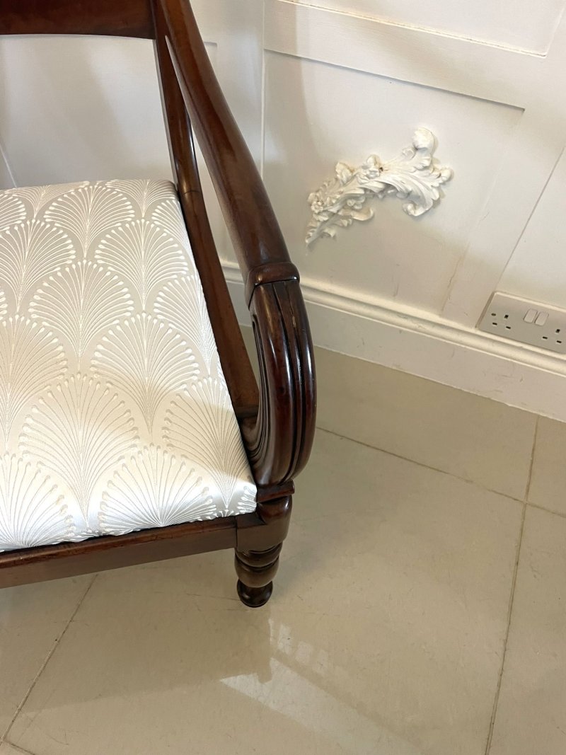 Antique Regency Quality Mahogany Desk Chair - Image 10